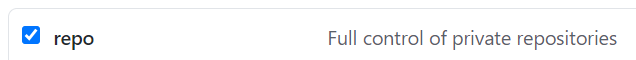 Repo checkbox