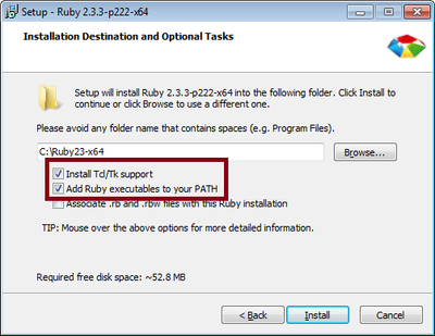 RubyInstaller 233 with callout.png