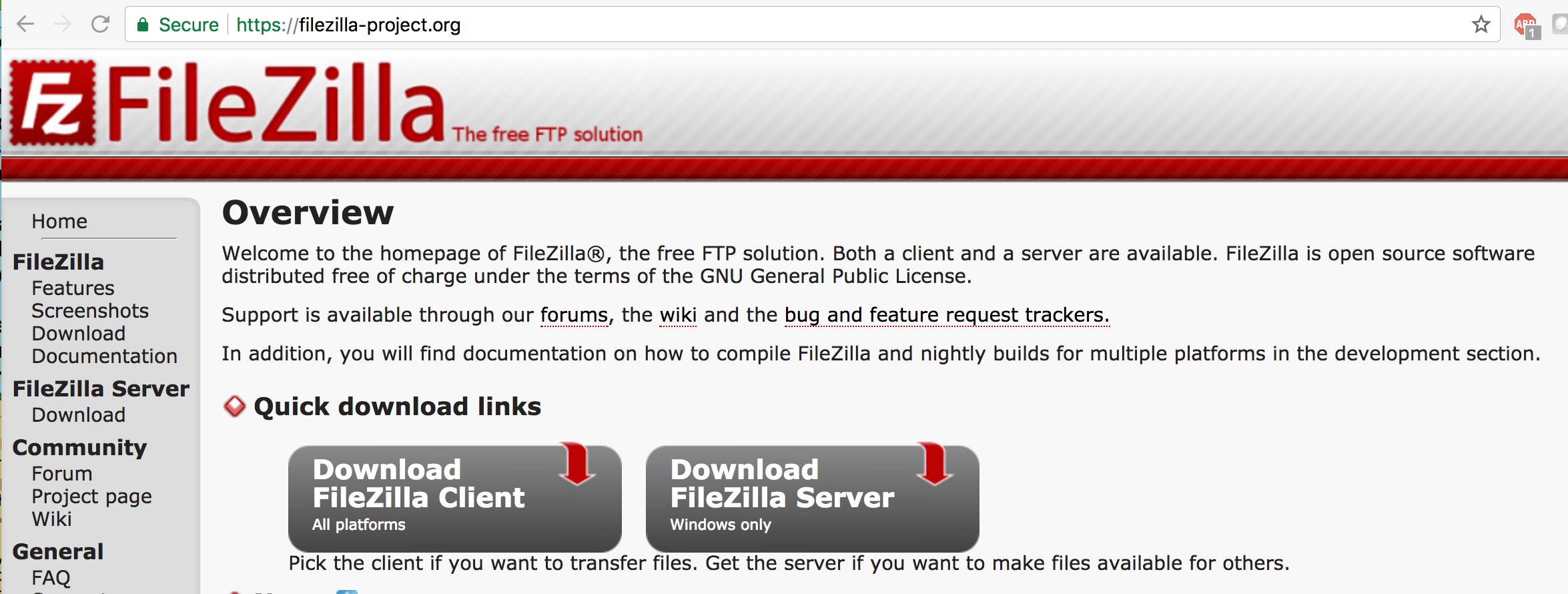 filezilla ftp client wiki