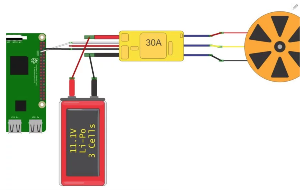 Wire Connections from Pi to ESC