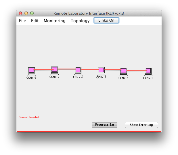 NDN Overlay chain topology