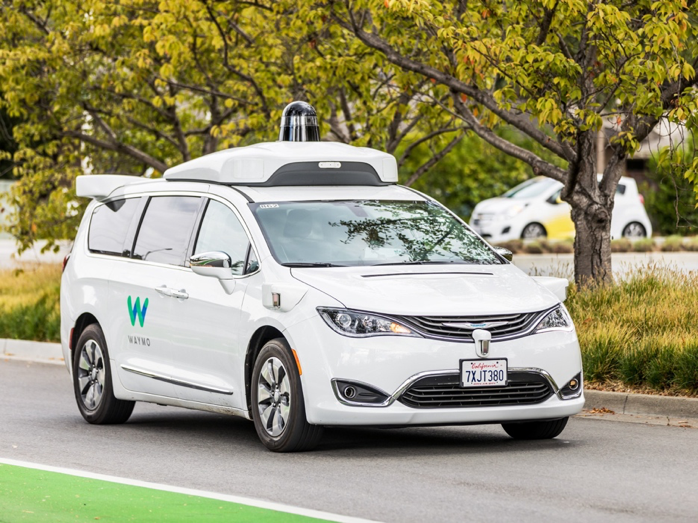 Figure 5: Waymo fully self-driving Chrysler Pacific Hybrid Minivan.