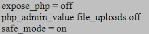 PHP Configuration Settings